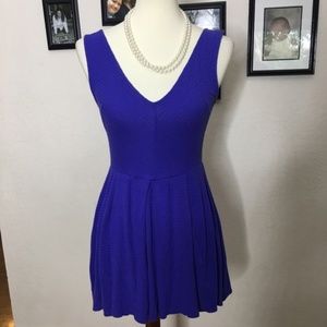 Silence + Noise Cobalt Blue Fit and Flare Dress